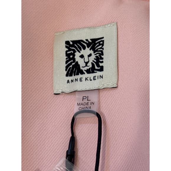 ANNE KLEIN OPEN FRONT NOTCH LAPEL BLAZER IN PINK NWT WOMEN'S SIZE PETITE LARGE - Picture 8 of 14